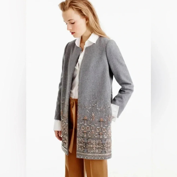 NWT J. Crew Collection Cocoon Coat. Size 12. - Picture 1 of 6